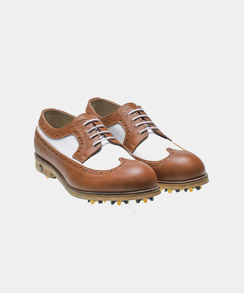 ALL CLASSIC Golf Noble Derby Classic Golf Shoes - Light Brown