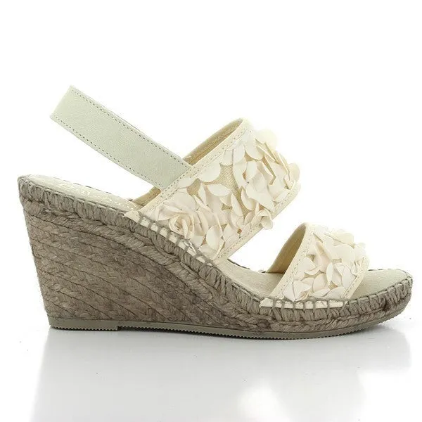 Calzanor 1830 White Slingback Espadrilles