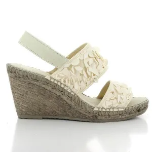 Calzanor 1830 White Slingback Espadrilles