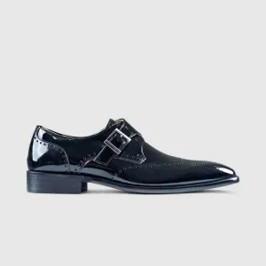 Fabino Dress Single Monk Strap Black  M3220051