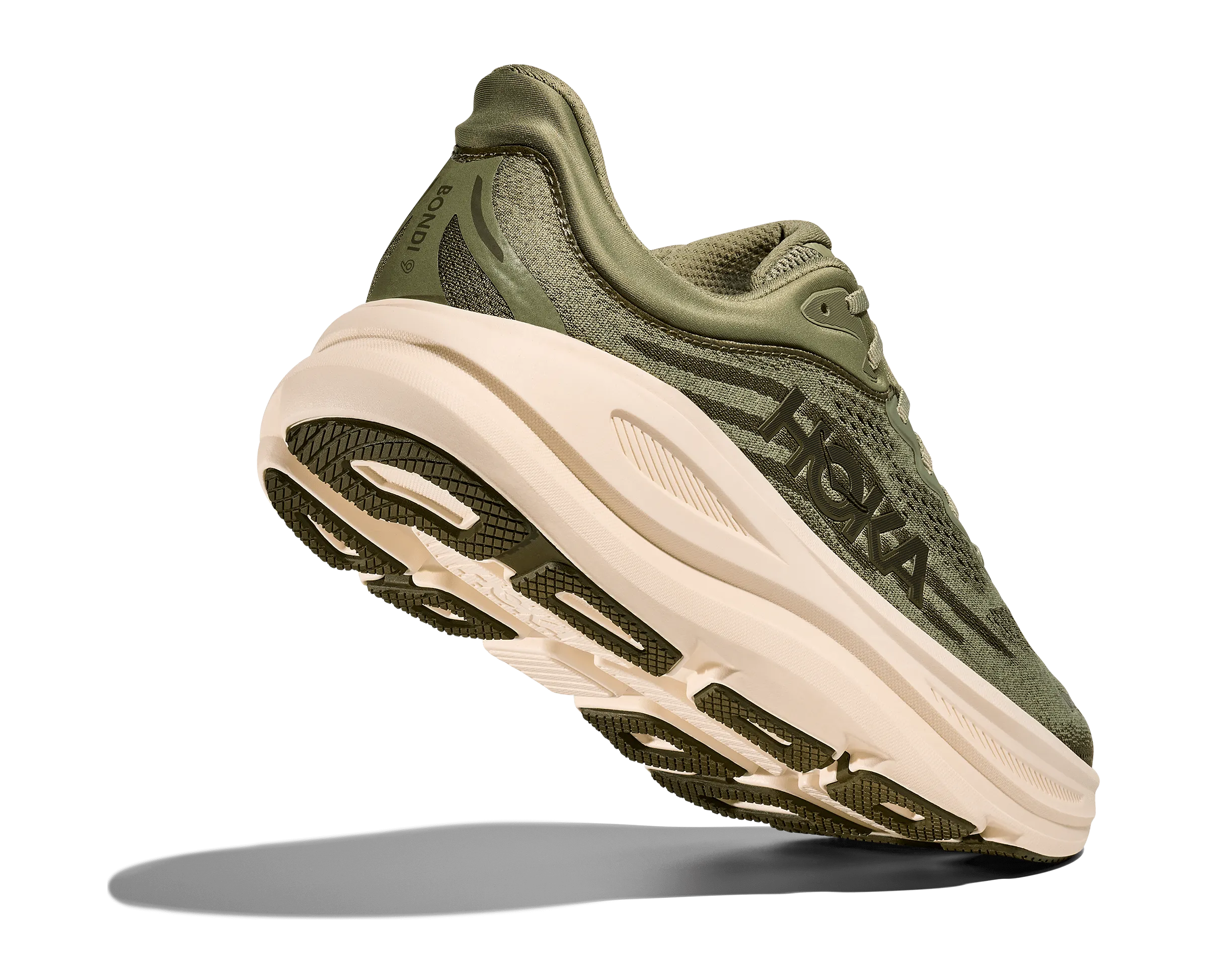 Hoka Men's Bondi 9 Running Shoes- Sea Moss/ Eucalyptus