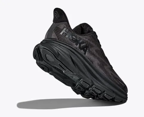 Hoka Women's Clifton 9 Running Shoes- Black