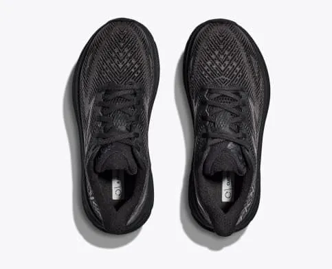 Hoka Women's Clifton 9 Running Shoes- Black