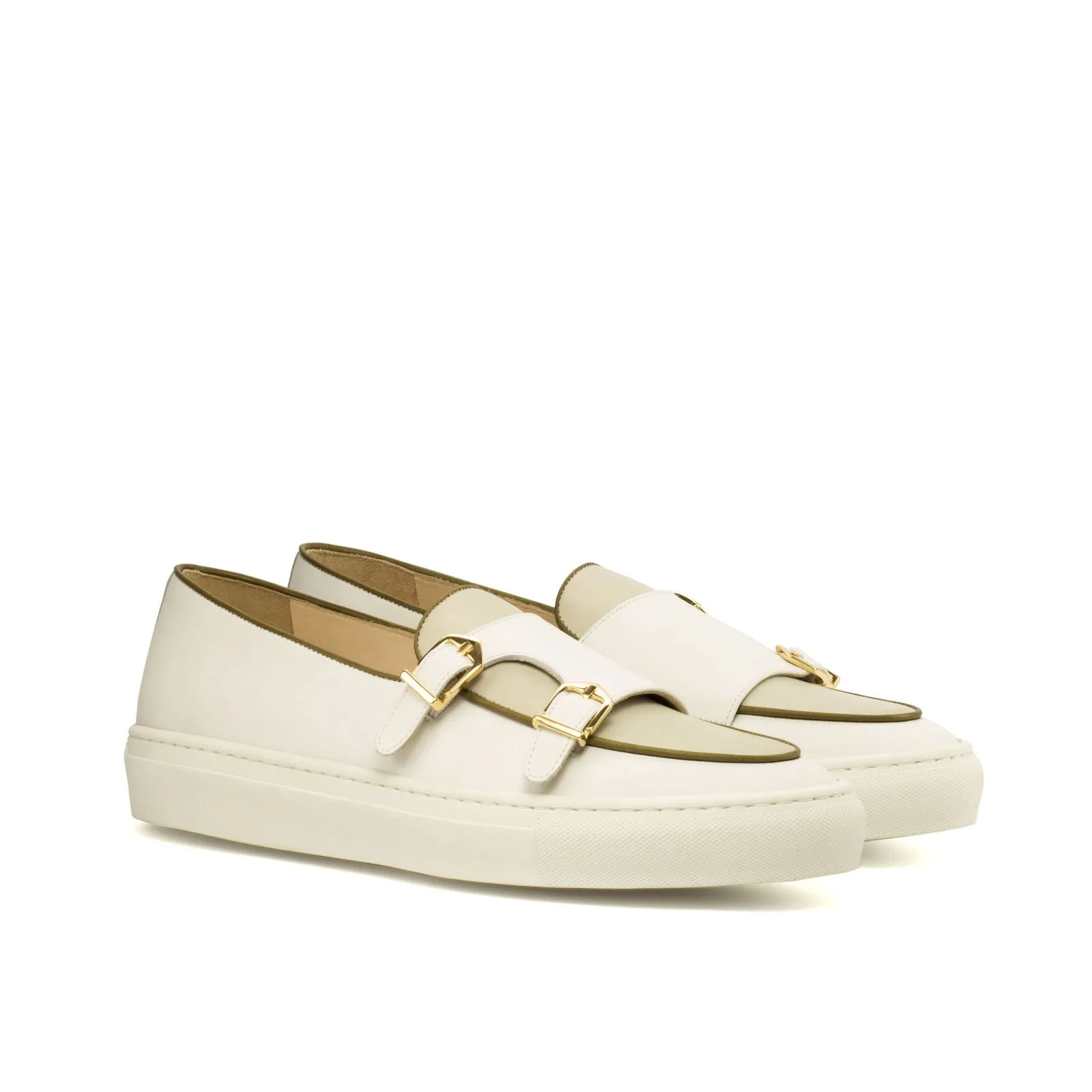 Men's Double Monk Sneakers Wide Plus Size 3657