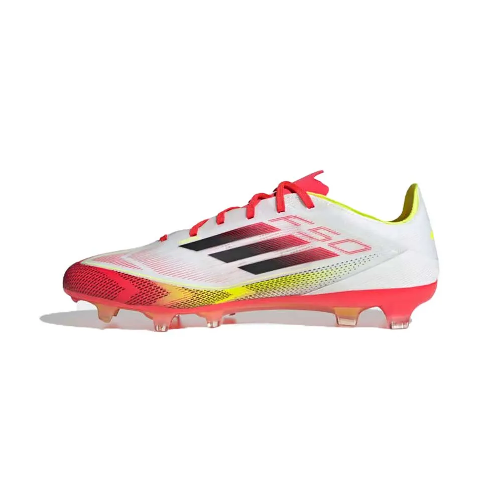 Men's F50 Pro FG Soccer Cleat - Cloud White/Core Black/Solar Yellow - Regular (D)