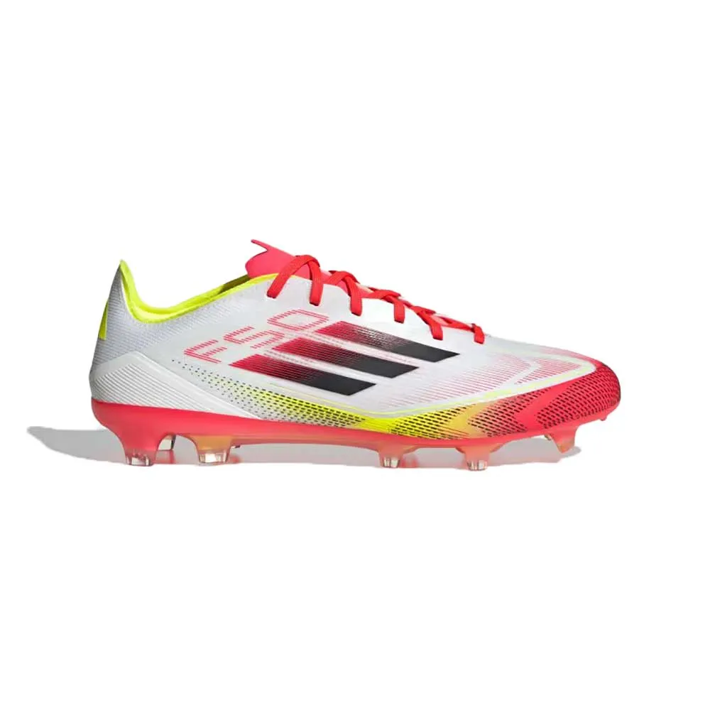 Men's F50 Pro FG Soccer Cleat - Cloud White/Core Black/Solar Yellow - Regular (D)