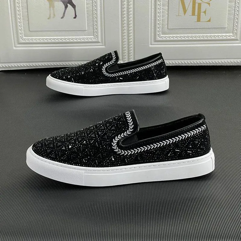 Men's Hot Diamond Slip-on Loafers