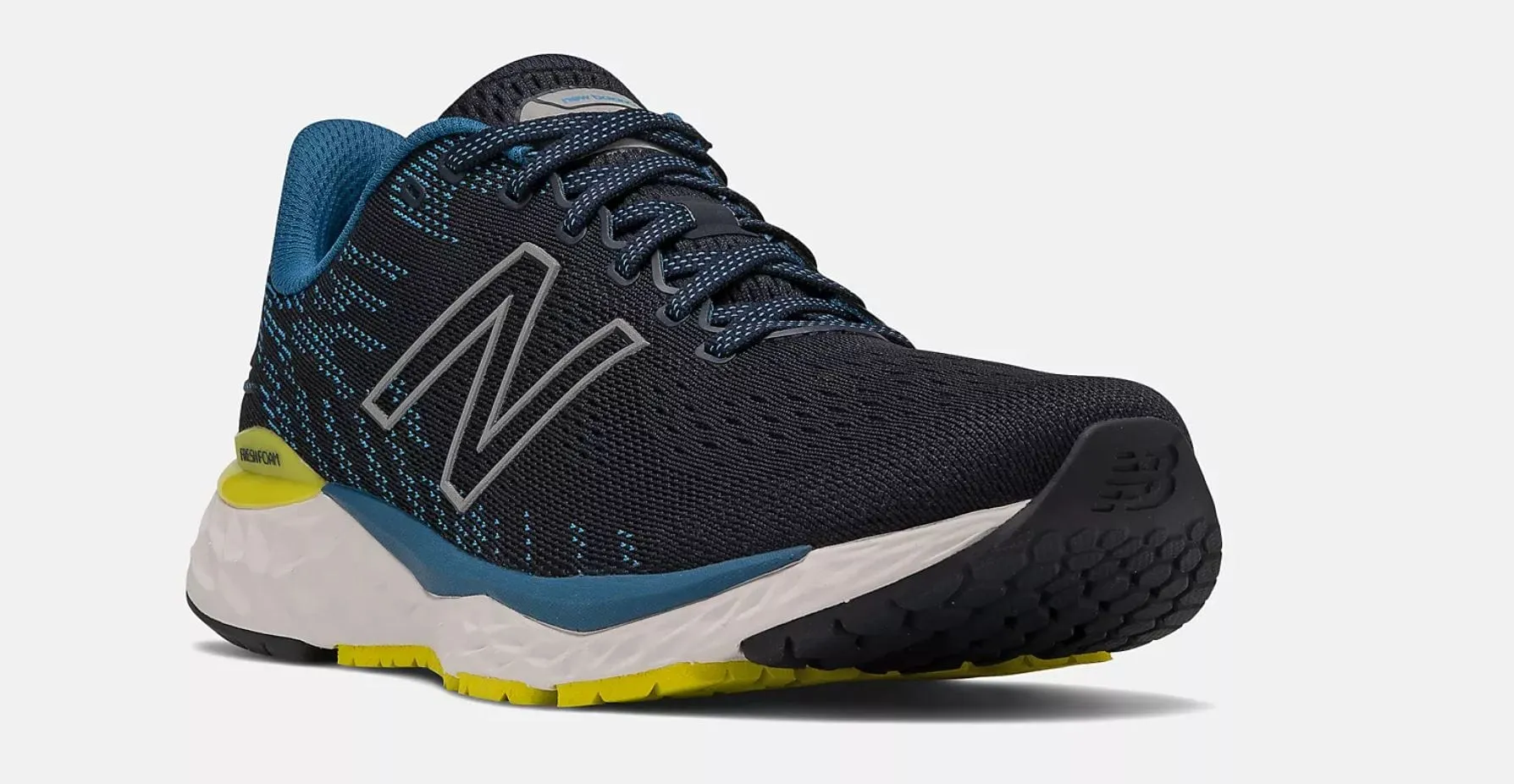 New Balance Men's 880v11 Running Shoes- Navy/Lime