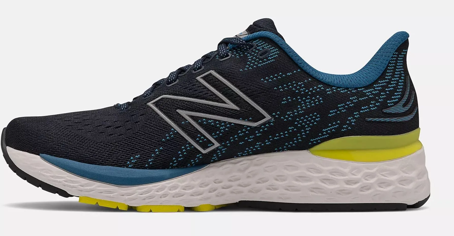 New Balance Men's 880v11 Running Shoes- Navy/Lime