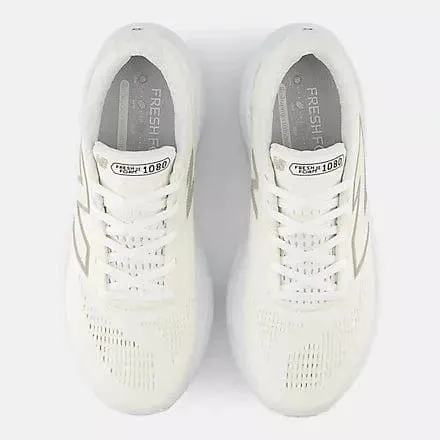 New Balance Women's 1080v14 Running Shoes- White Gold/ Sea Salt