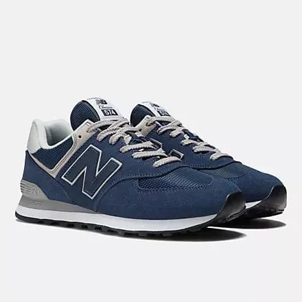 New Balance Women's 574 Classic Sneakers- Blue/White