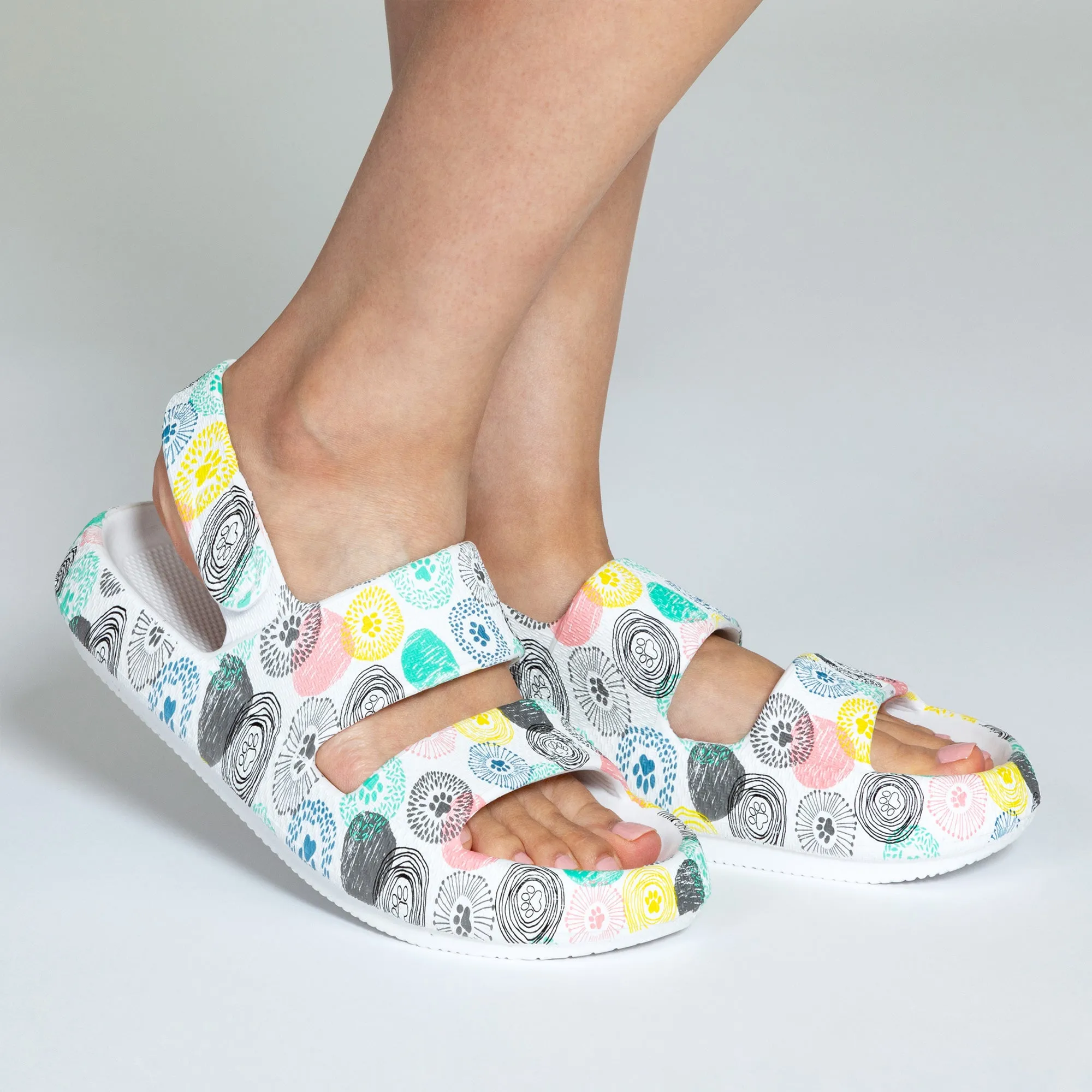 Paw Print Pillow Slingback Sandals