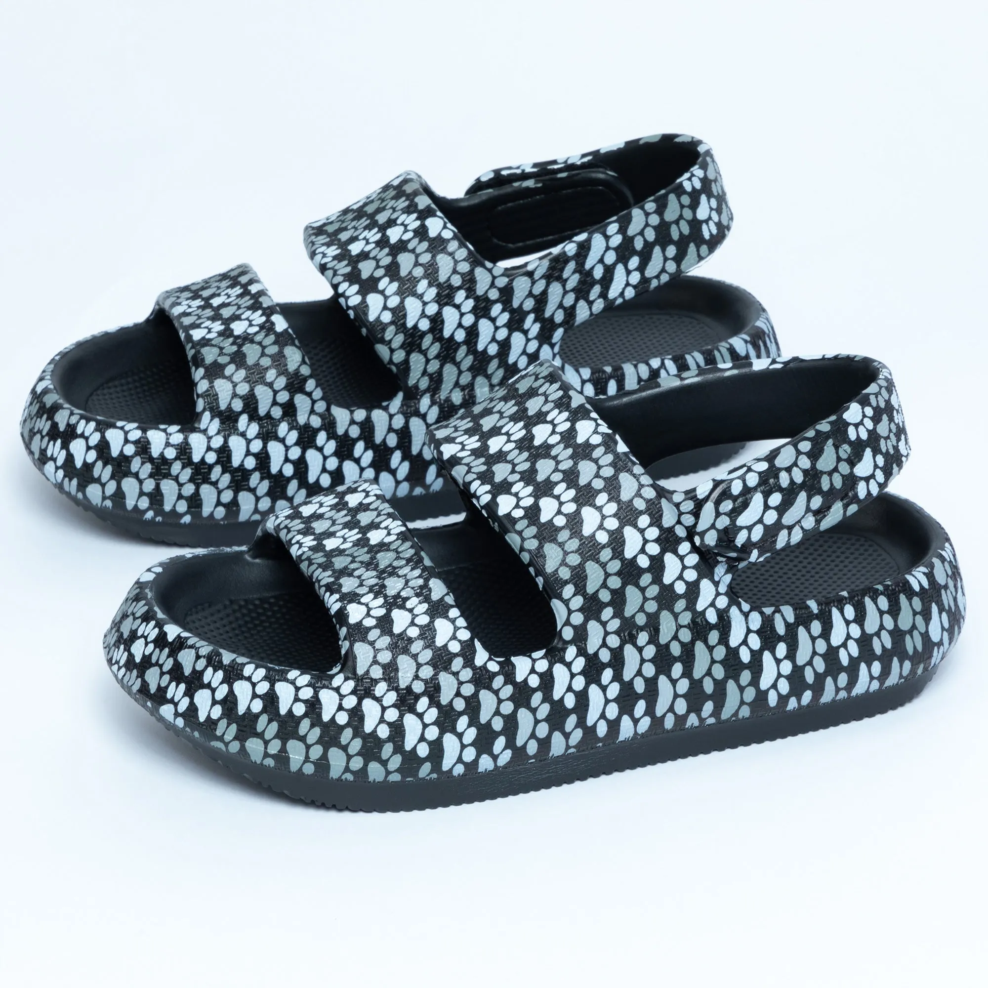 Paw Print Pillow Slingback Sandals