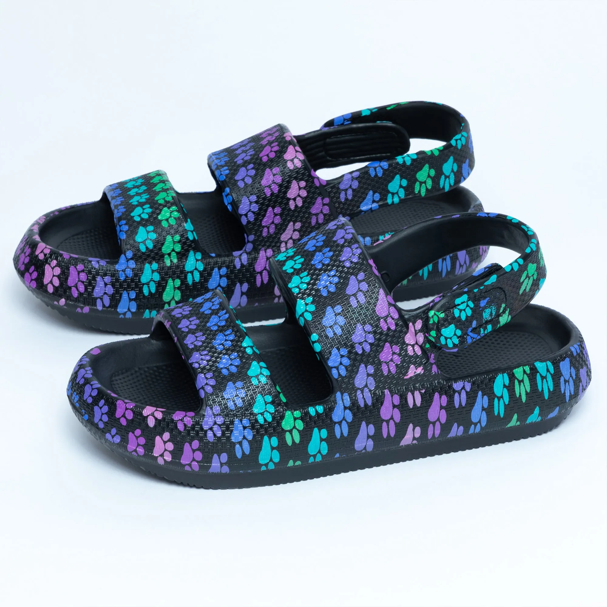Paw Print Pillow Slingback Sandals