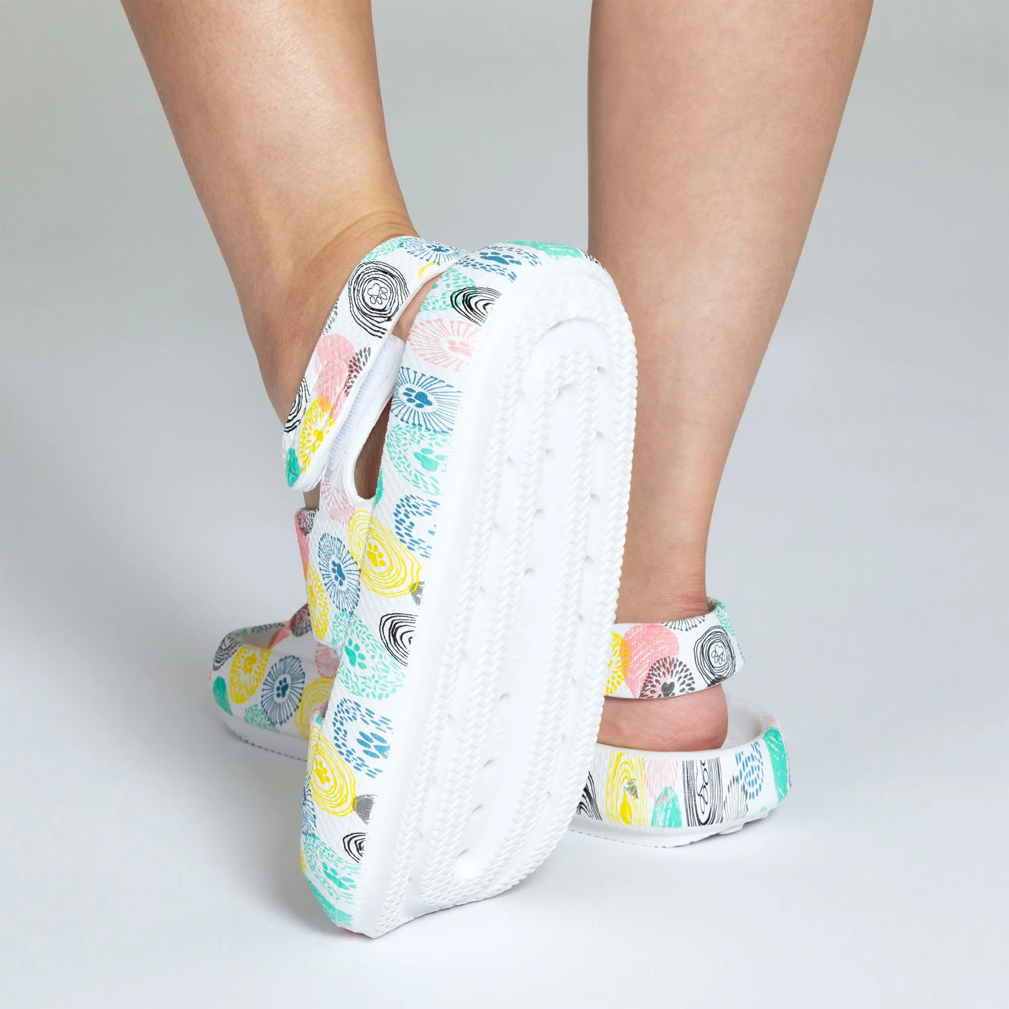 Paw Print Pillow Slingback Sandals