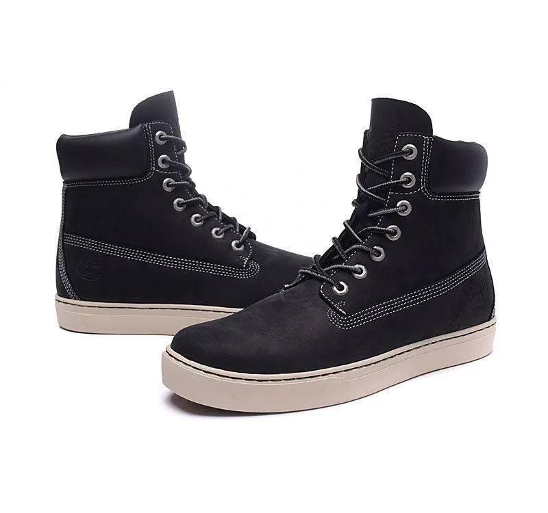 Timberland Icon Nubuck with Rubber Sole Black Waterproof Boots